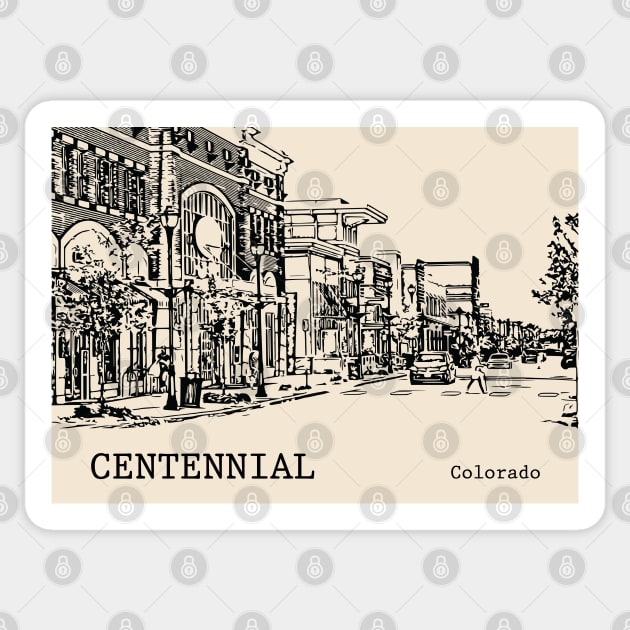 Centennial Colorado Sticker by Lakeric